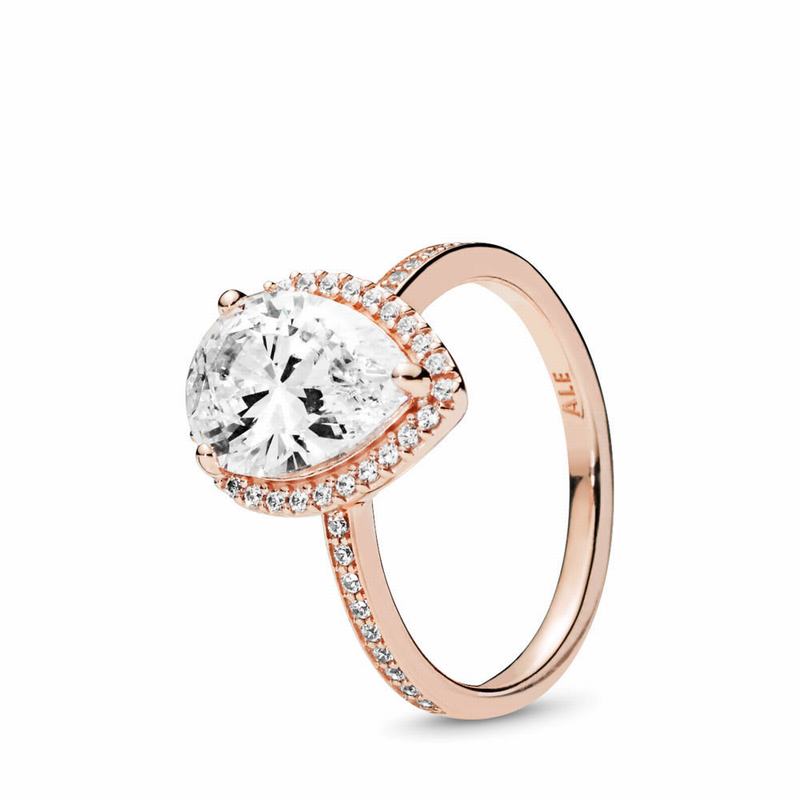 Pandora Rose™ Radiant Teardrop Promise Ring Egypt BM1876429